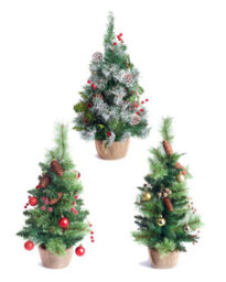 Best Artificial 2Ft - 60Cm Frosted Christmas Tree With 20 Bright White Battery Lights - thumbnail 8