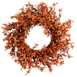 CLEFFNS Halloween Hanging Door Wreaths, Plastic Small Flowers Window Wall Hangings Decor For Door, Porch, And Party Centerpiece - thumbnail 1