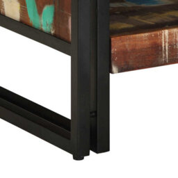 Berkfield Coffee Table Multicolour 70X50X38 Cm Solid Wood Reclaimed - thumbnail 8