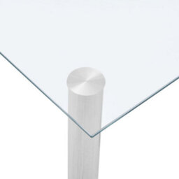 Vidaxl Dining Table Transparent 120X60X75 Cm Tempered Glass - thumbnail 4