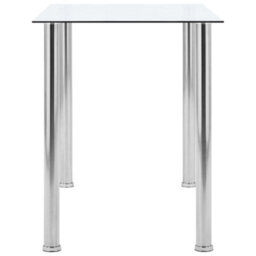 Vidaxl Dining Table Transparent 120X60X75 Cm Tempered Glass - thumbnail 3