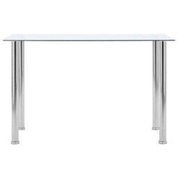 Vidaxl Dining Table Transparent 120X60X75 Cm Tempered Glass - thumbnail 2