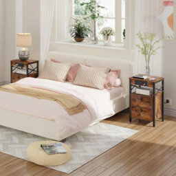 Bedside Table With Charging Station Side Table End Table Coffee Table - thumbnail 5
