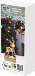 Netagon Christmas Battery Powered Wooden Light Up Christmas Tree Ornament - thumbnail 2