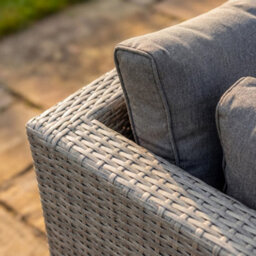 Artemis Home Oliena 5 Seat Modular Rattan L-Shaped Corner Garden Furniture - Grey - thumbnail 3