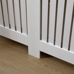 Designs Large Radiator Cover Vertical Slat White/oak - thumbnail 5