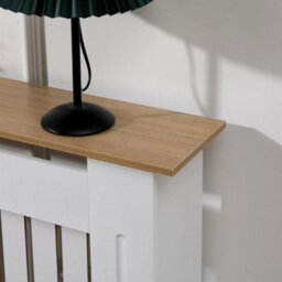 Designs Large Radiator Cover Vertical Slat White/oak - thumbnail 4