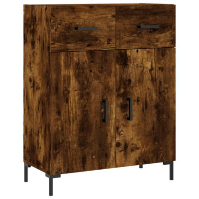 Berkfield Modern Sideboard Smoked Oak 69.5X34X90 Cm Engineered Wood - image 1