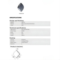 Accessotech Lutec Led Wall Light Grey 11W 4000K 760Lm Aluminium Indoor Outdoor Lamp - thumbnail 6