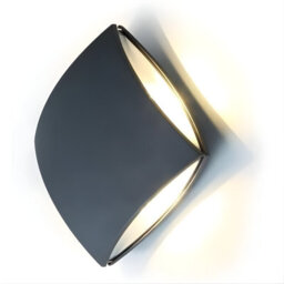Accessotech Lutec Led Wall Light Grey 11W 4000K 760Lm Aluminium Indoor Outdoor Lamp - thumbnail 3