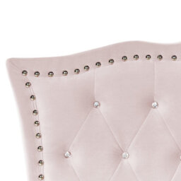 Beliani Ottoman Bed Velvet Metz 90 X 200 Cm (Eu Single) Pastel Pink - thumbnail 8