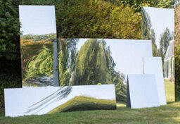 Primrose Acrylic Non Shatter Outdoor Wall Mounted Rectangular Silver Garden Illusion Mirror 182Cm X 75Cm - thumbnail 5