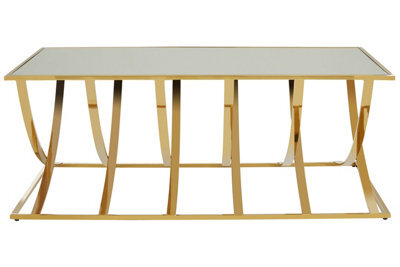 Orsina Modern Mirrored Top Coffee Table, Elegant Chrome Finished Accent Table, Contemporary Decorative Table - image 1