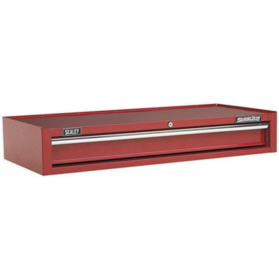 Lockable Red Tool Chest With Drawer - 1030 X 440 X 170mm Heavy-Duty Storage Unit - image 1