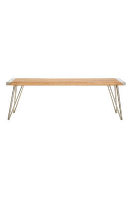 Orsina Modern Design Teak Wood Bench For Patio, Versatile Wooden Bench, Spacious Storage Bench,luxe Kitchen Bench - image 1