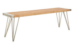 Orsina Modern Design Teak Wood Bench For Patio, Versatile Wooden Bench, Spacious Storage Bench,luxe Kitchen Bench - thumbnail 5