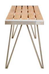 Orsina Modern Design Teak Wood Bench For Patio, Versatile Wooden Bench, Spacious Storage Bench,luxe Kitchen Bench - thumbnail 3