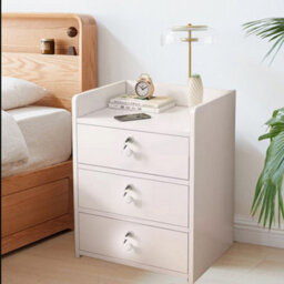 3 Drawer Wooden Bedroom Bedside Cabinet Furniture Storage Nightstand Side Table - thumbnail 3