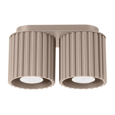 Luminosa Lighting Luminosa Aura Surface Mounted Downlight Taupe 2X Gu10 - image 1