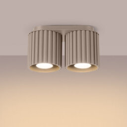 Luminosa Lighting Luminosa Aura Surface Mounted Downlight Taupe 2X Gu10 - thumbnail 3