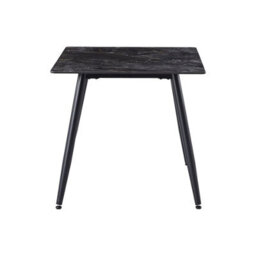 Urbn-Living Urbnliving 80Cm Width Crimea Shinny Modern 4 Seater Ceramic Square Shape Top Kitchen & Dining Room Table - thumbnail 3