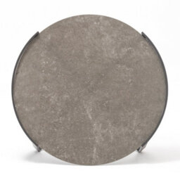 Bloom Coffee Table 80Cm With Ceramic Top In Charcoal - thumbnail 3