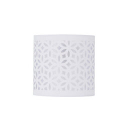 First Choice Lighting Set Of 2 White Laser Cut 15.5Cm Table Lamp Shades - thumbnail 3