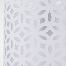 First Choice Lighting Set Of 2 White Laser Cut 15.5Cm Table Lamp Shades - thumbnail 4