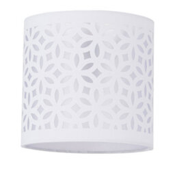 First Choice Lighting Set Of 2 White Laser Cut 15.5Cm Table Lamp Shades - thumbnail 2