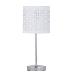 First Choice Lighting Set Of 2 White Laser Cut 15.5Cm Table Lamp Shades - thumbnail 7