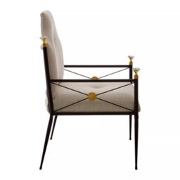 Orsina Glamorous Design High Back Chair, Comfortable Occasional Arm Chair For Livingroom, Stylish Accent Armchair - thumbnail 3