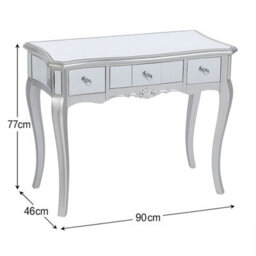 Melody Maison Mirrored Dressing Table - Tiffany Range - thumbnail 7