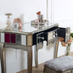 Melody Maison Mirrored Dressing Table - Tiffany Range - thumbnail 4