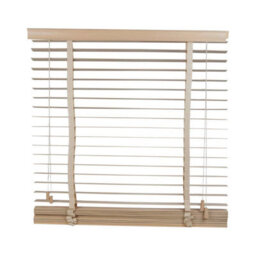 Urbn-Living Urbnliving 40X160Cm Real Wood White Mist Venetian Blinds Horizontal Wooden 50mm Slat Valance Hanging Window Privacy - thumbnail 1