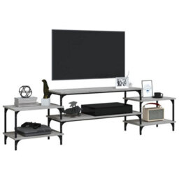 Berkfield Durable Tv Cabinet Grey Sonoma 197X35X52 Cm Engineered Wood - thumbnail 4