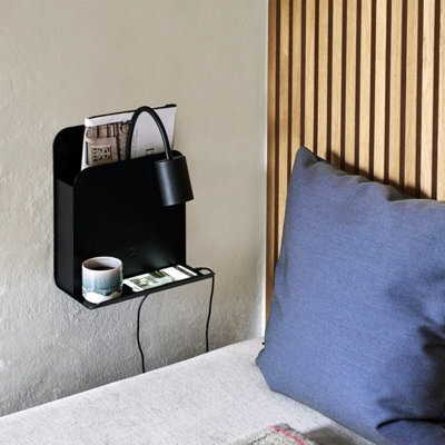 Nordlux Roomi Metal Wall Light  Black,plug In Or Mains - image 1