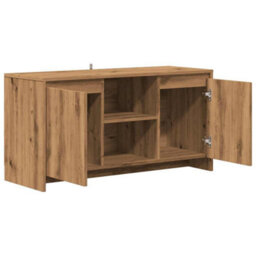Berkfield Sturdy Tv Cabinet Artisan Oak 102X37.5X52.5 Cm Engineered Wood - thumbnail 7