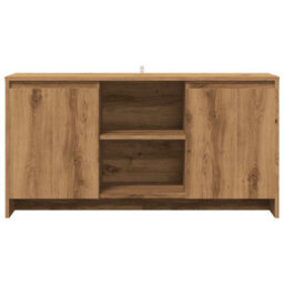 Berkfield Sturdy Tv Cabinet Artisan Oak 102X37.5X52.5 Cm Engineered Wood - thumbnail 4