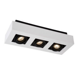 Lucide Xirax Modern Ceiling Spotlight - Led Dim To Warm - Gu10 - 3X5W 2200K/3000K - White - thumbnail 6