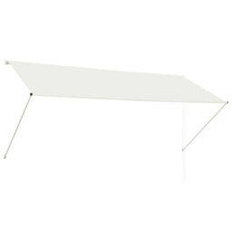 Walplus Retractable Awning Garden Sun Shade Canopy Gazebo For Back Door, Porch, Patio 300X150 Cm Cream - thumbnail 2