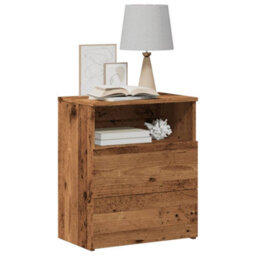 Berkfield Bedside Cabinet Old Wood 50X32X60Cm Engineered Wood