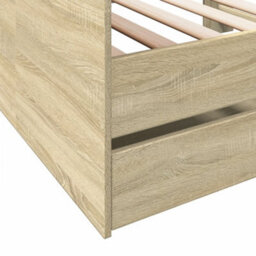 Walplus Daybed With Drawers Without Mattress Sonoma Oak 90X190 Cm Single - thumbnail 7