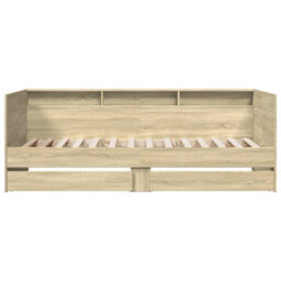 Walplus Daybed With Drawers Without Mattress Sonoma Oak 90X190 Cm Single - thumbnail 4