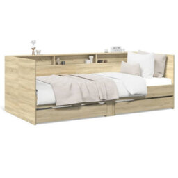 Walplus Daybed With Drawers Without Mattress Sonoma Oak 90X190 Cm Single - thumbnail 2