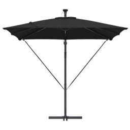 Berkfield Cantilever Banana Parasol Black 249 X 249 X 250 Cm - thumbnail 5