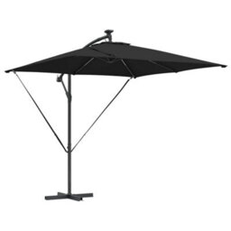 Berkfield Cantilever Banana Parasol Black 249 X 249 X 250 Cm - thumbnail 2