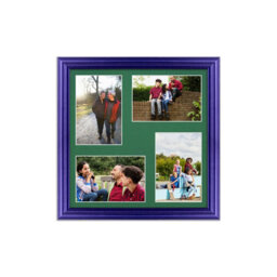 AK Frames 12X12 Purple Classic Multi Photo Frame With Emerald Mount - Holds 4 Apertures (4X) 6X4 Photos - thumbnail 1
