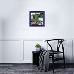 AK Frames 12X12 Purple Classic Multi Photo Frame With Emerald Mount - Holds 4 Apertures (4X) 6X4 Photos - thumbnail 3