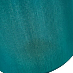Happy Homewares Traditionally Designed Medium 10 Drum Lamp Shade In Sleek Teal Faux Silk Fabric - thumbnail 4
