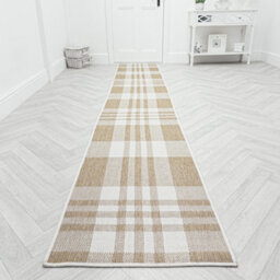 Chequered Indoor/outdoor Hallway Runner Rug - Durable, Reversible & Hardwearing Carpet For Home Or Garden - thumbnail 8